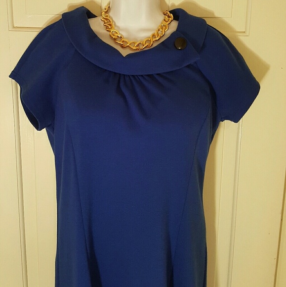 Coldwater Creek Beautiful Blue dress size 16 - Picture 3 of 8